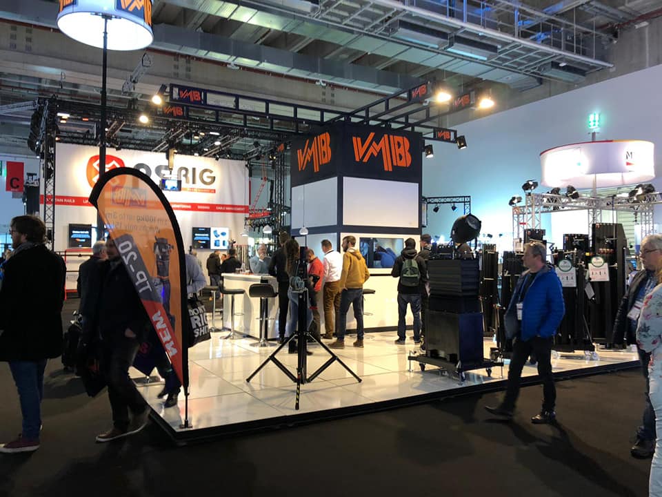 VMB presenta la NUEVA TORRE ELEVADORA TP-20 en Prolight + Sound 2019 Frankfurt