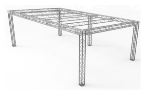 Sistema de techo de truss de 1 agua