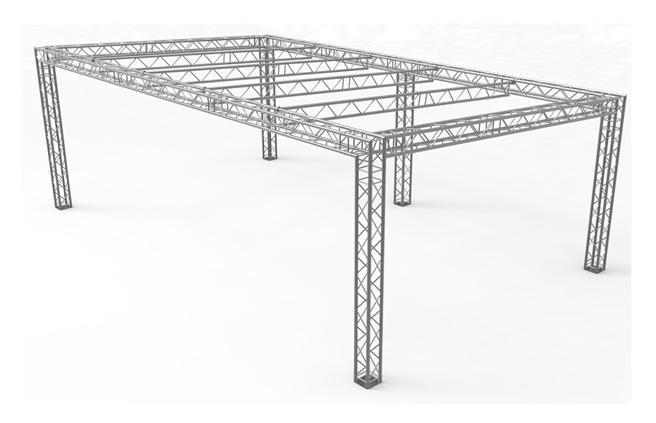 Sistema de techo de truss de 1 agua